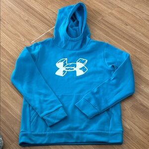 Under Armour Teal Hoodie with White Logo